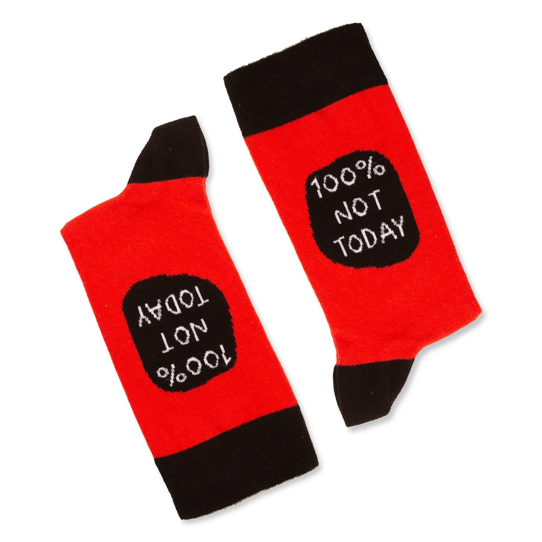 100% Not Today Socks Gift Socks for Her&Him Cotton Socks Funny Socks Pattern Socks Unisex Socks Custom Socks Birthday Socks