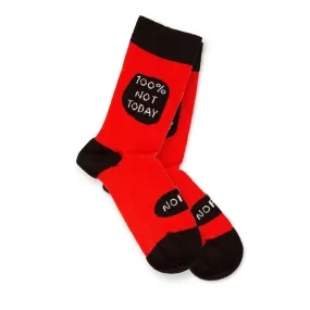 100% Not Today Socks Gift Socks for Her&Him Cotton Socks Funny Socks Pattern Socks Unisex Socks Custom Socks Birthday Socks