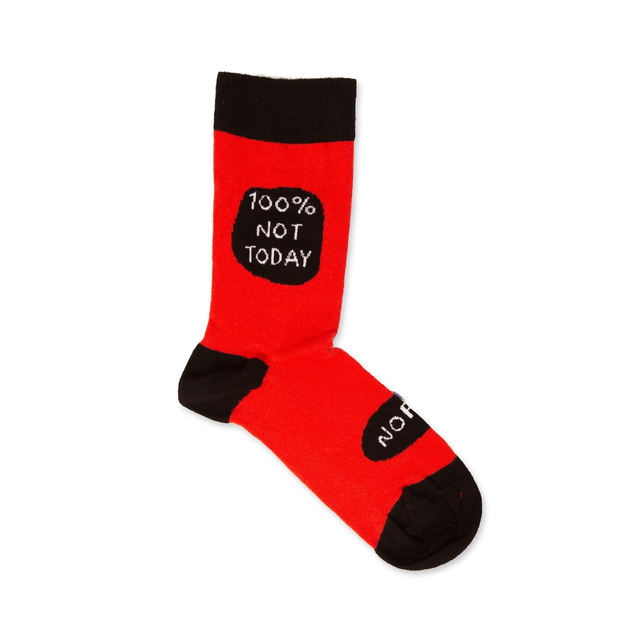 100% Not Today Socks Gift Socks for Her&Him Cotton Socks Funny Socks Pattern Socks Unisex Socks Custom Socks Birthday Socks