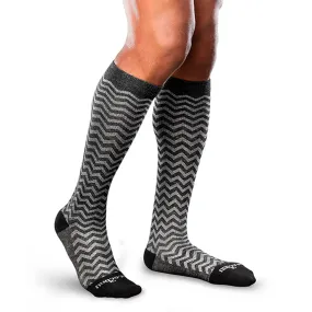 15 - 20 Corespun Pattern Medium Black - Black/Grey Socks Trendsetter - One Pair (#22083)