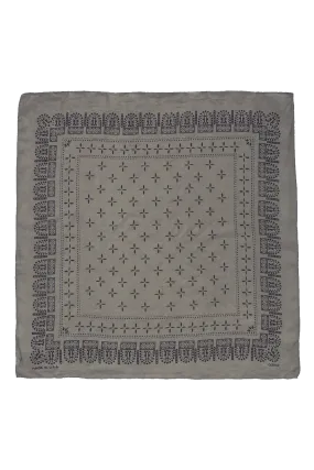 1930s Bandana, Regen Silk, Ash