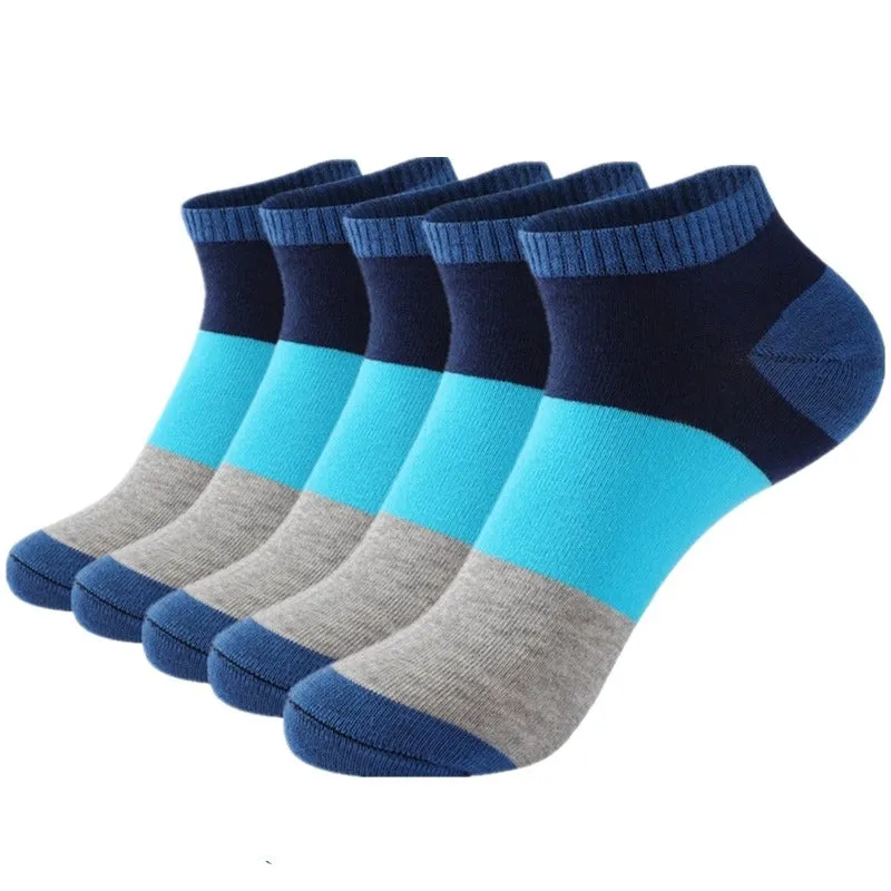 5 Pairs Men's Summer Patterned Socks