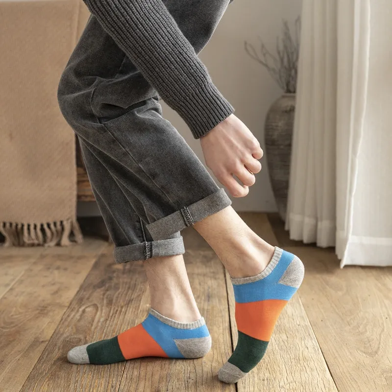 5 Pairs Men's Summer Patterned Socks