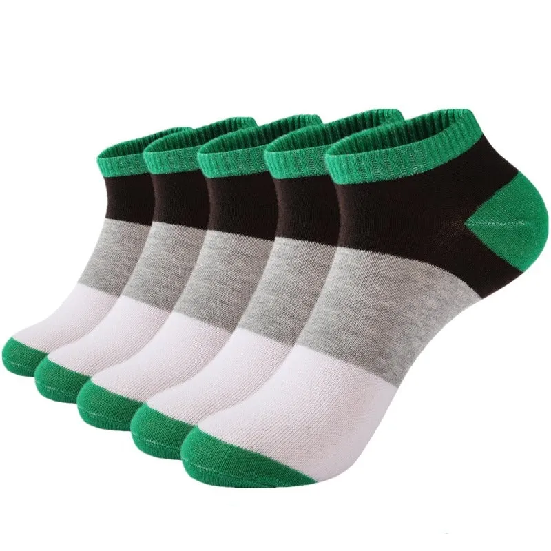 5 Pairs Men's Summer Patterned Socks