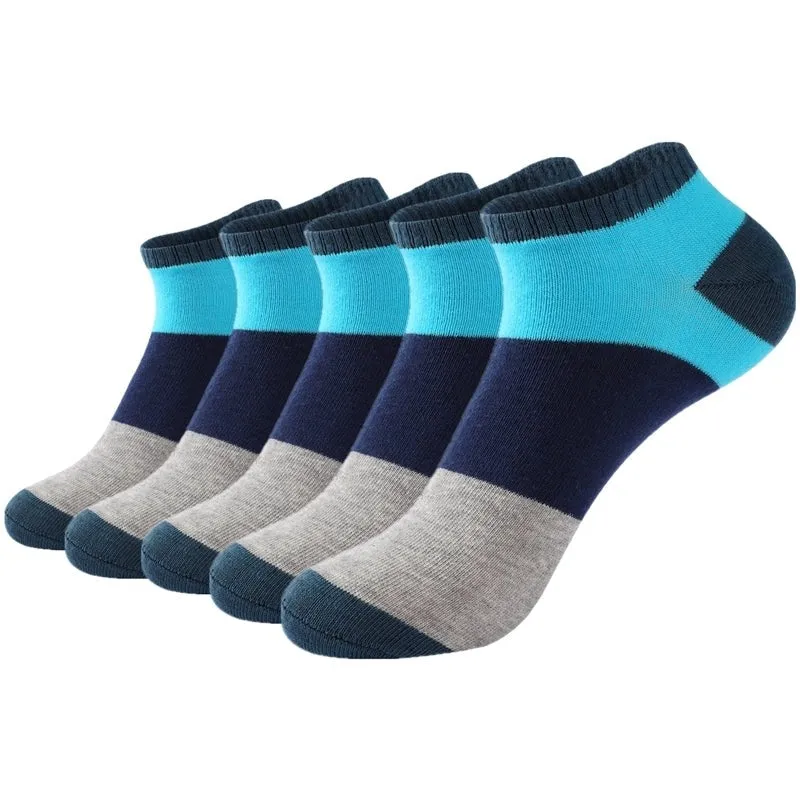 5 Pairs Men's Summer Patterned Socks