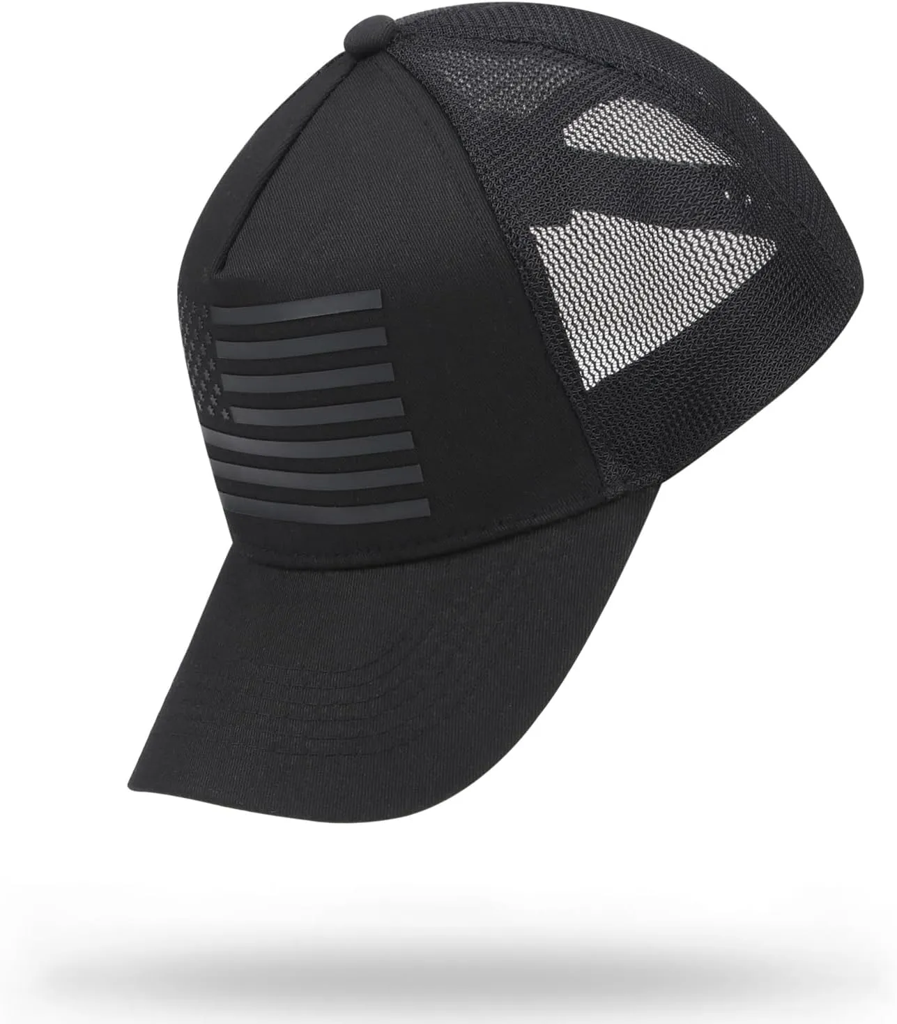 American Flag Trucker Hat Baseball Caps Snapback Hat for Men Women Breathable Mesh Side Adjustable Hats