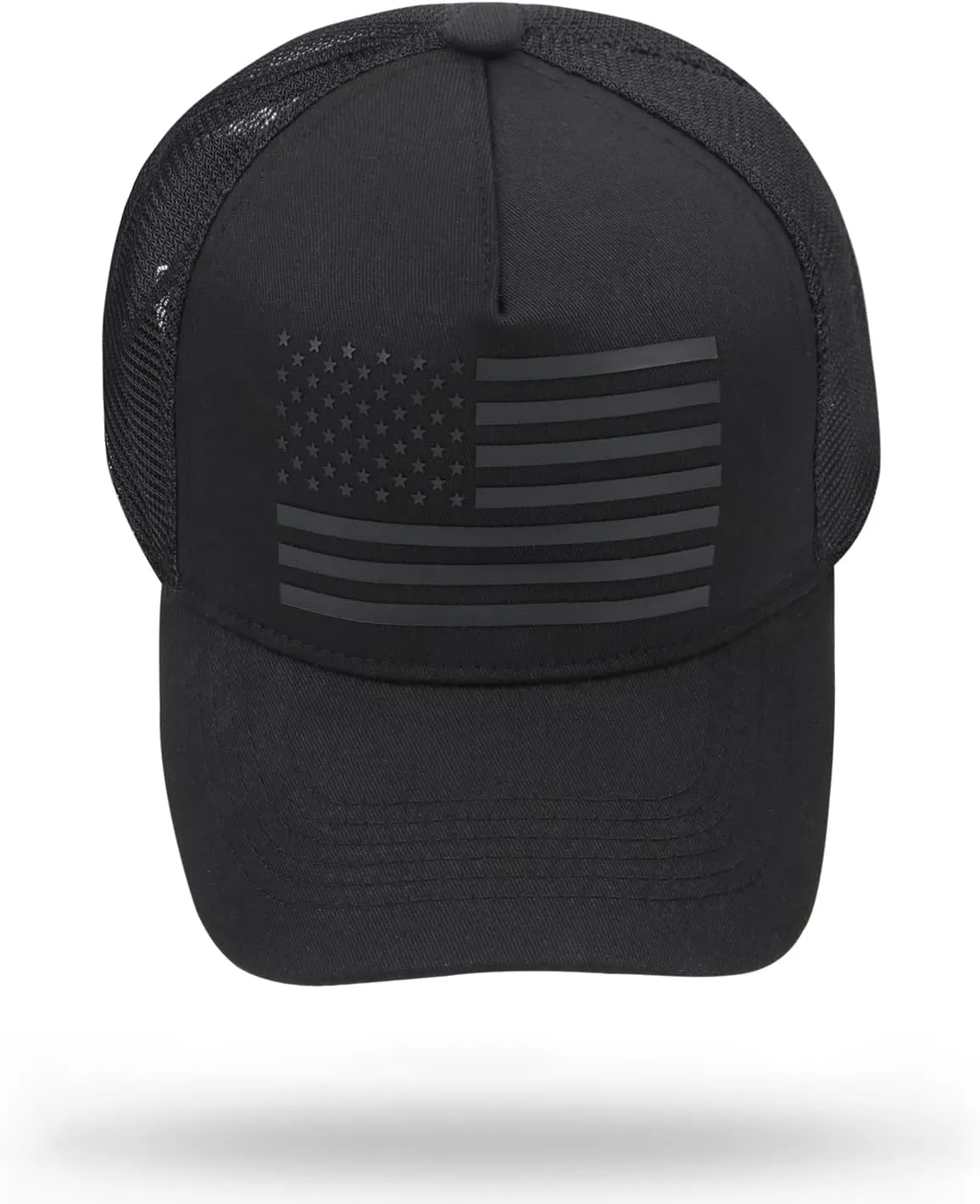 American Flag Trucker Hat Baseball Caps Snapback Hat for Men Women Breathable Mesh Side Adjustable Hats