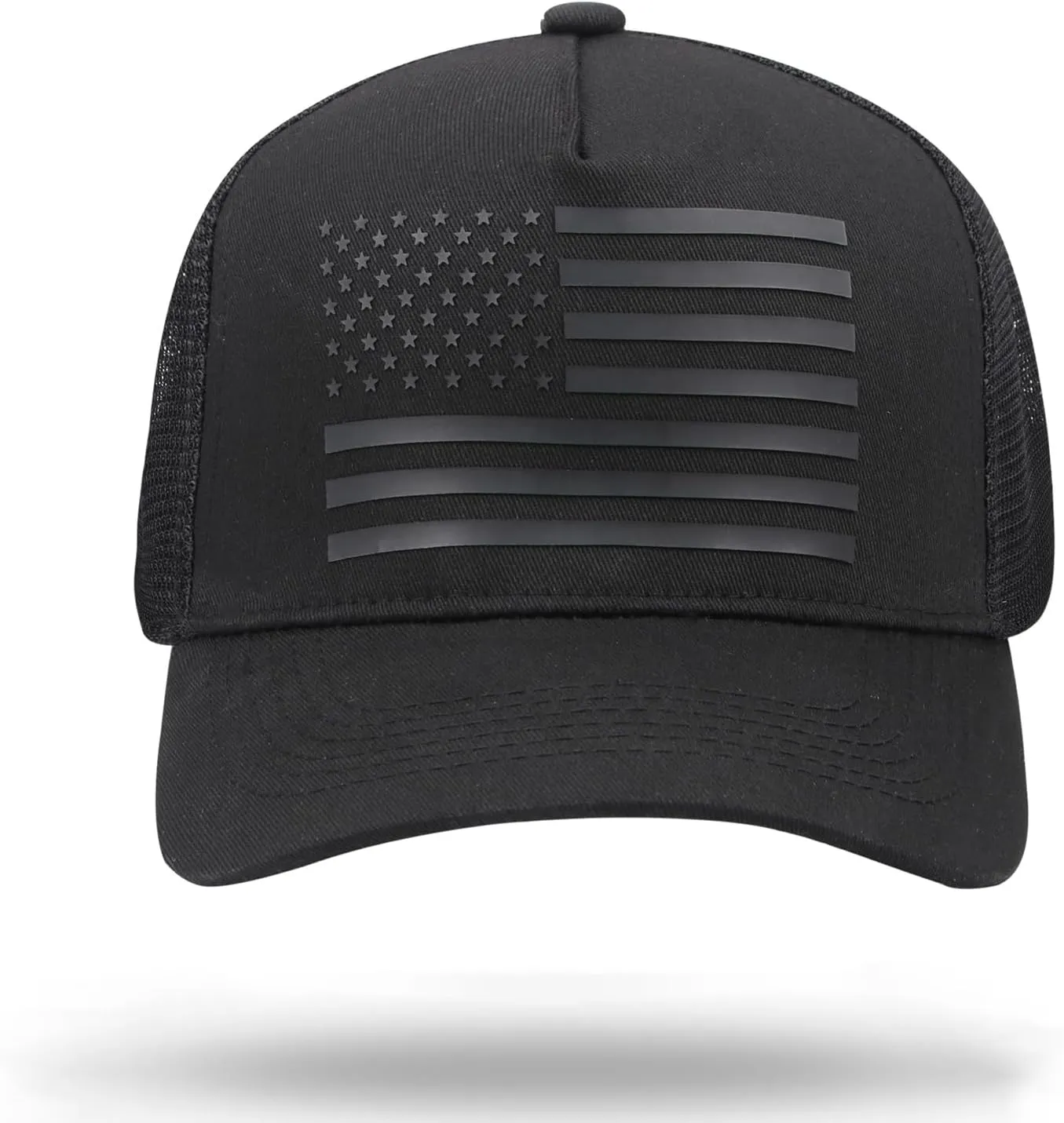 American Flag Trucker Hat Baseball Caps Snapback Hat for Men Women Breathable Mesh Side Adjustable Hats