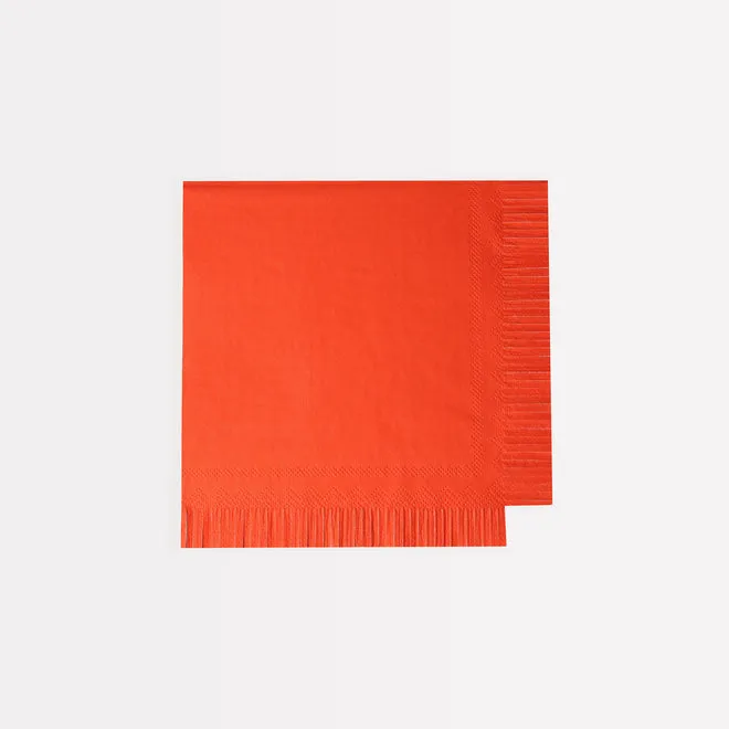 Assorted Bright Fringe Cocktail Napkins