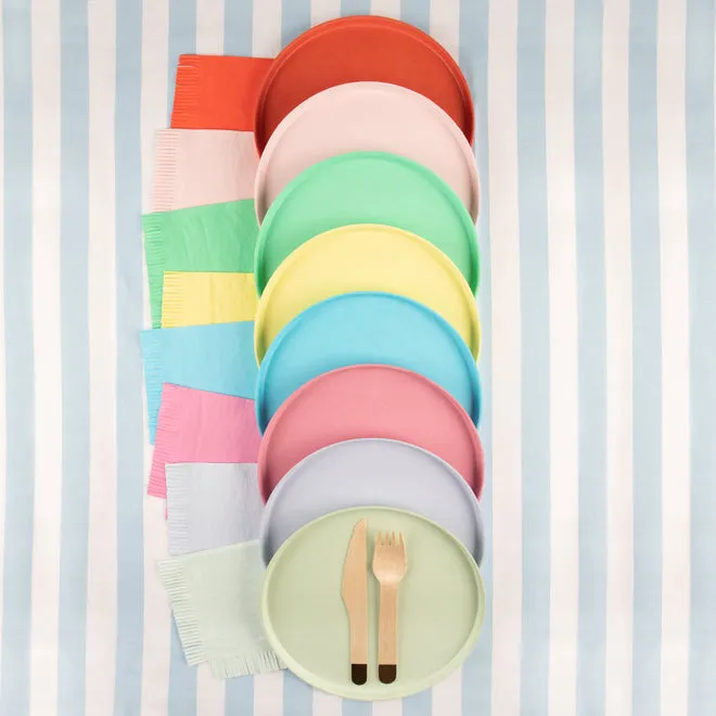 Assorted Bright Fringe Cocktail Napkins