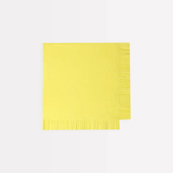 Assorted Bright Fringe Cocktail Napkins