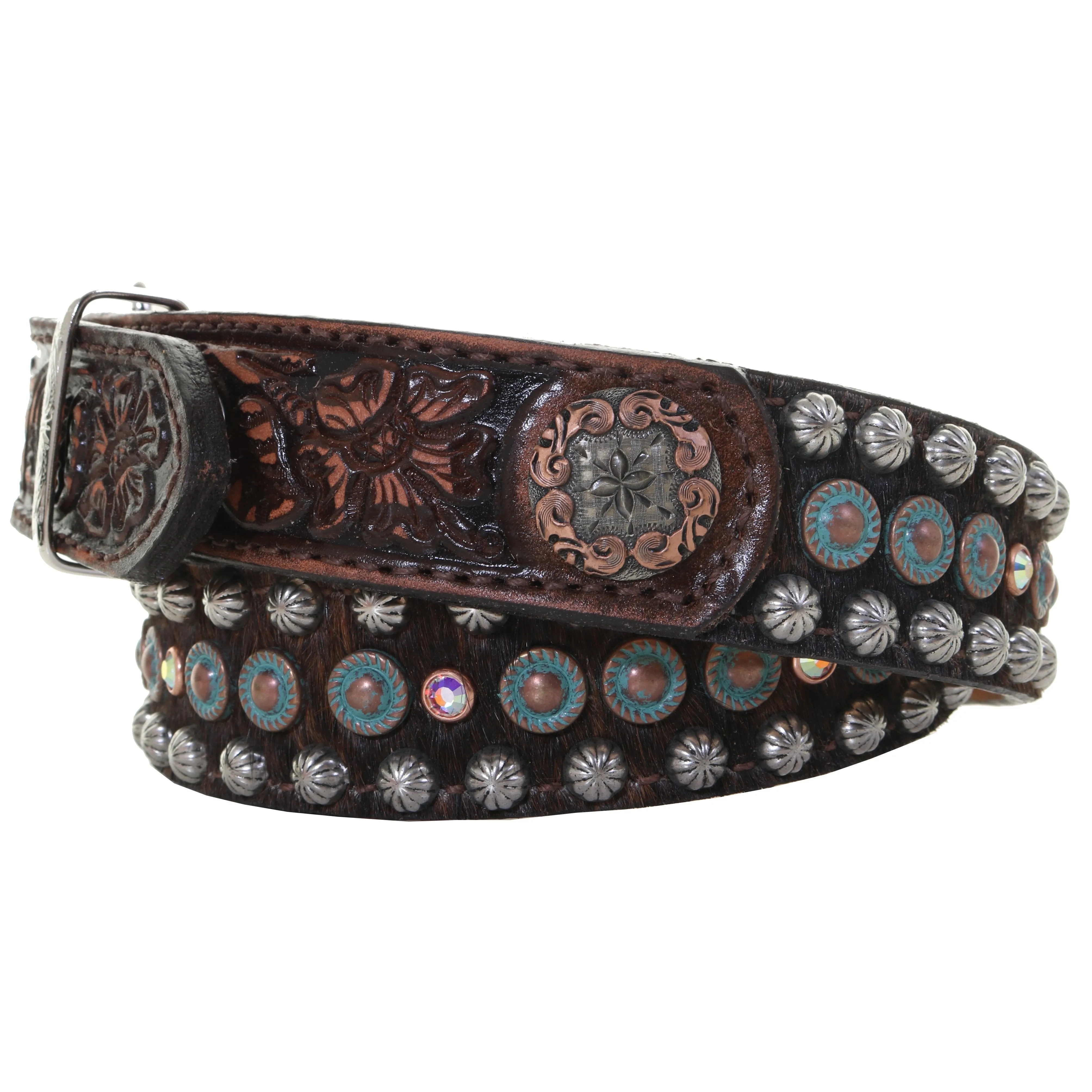B1131 - Cowhide Studded Belt
