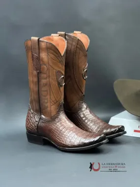 BOOTS CUADRA MORELETTI LOMO BELLY BROWN COCODRILO LOMO NARROW TOE