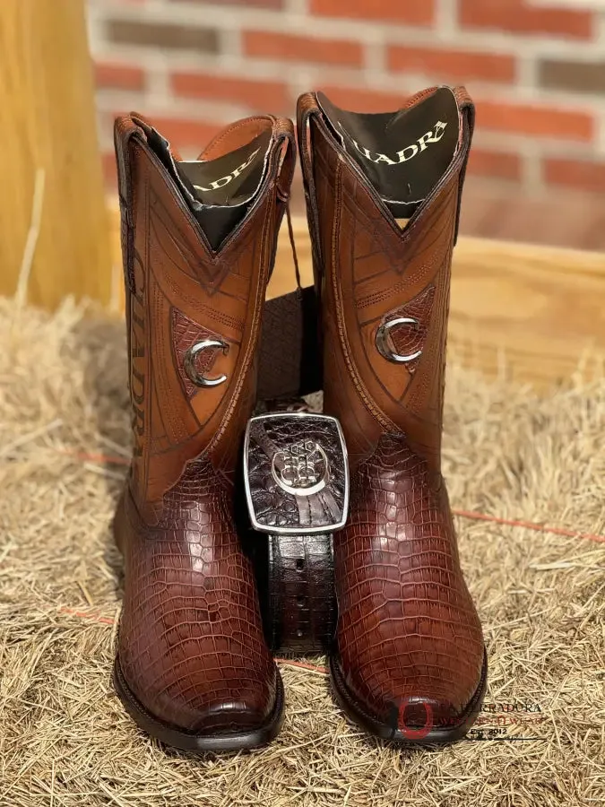 BOOTS CUADRA MORELETTI LOMO BELLY BROWN COCODRILO LOMO NARROW TOE