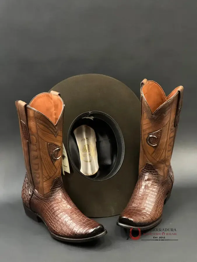 BOOTS CUADRA MORELETTI LOMO BELLY BROWN COCODRILO LOMO NARROW TOE