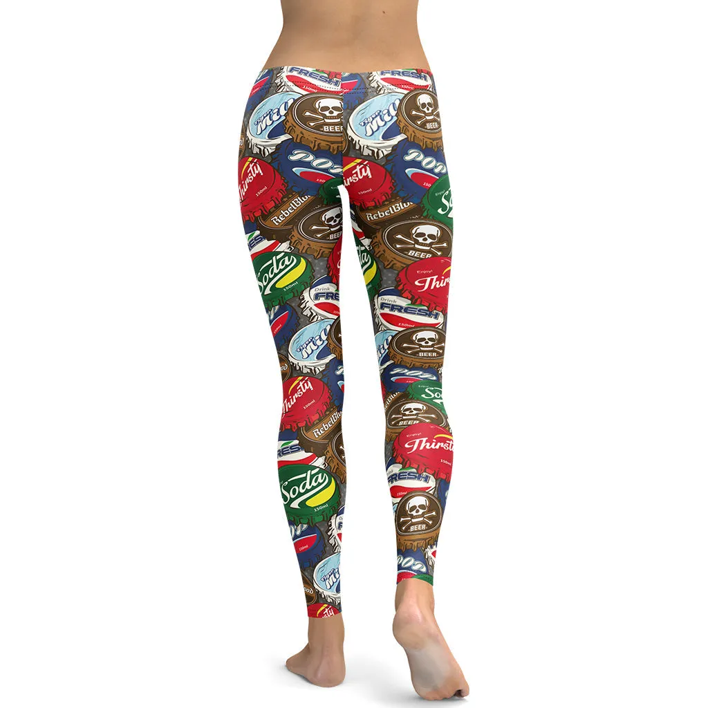 Bottle Caps Leggings