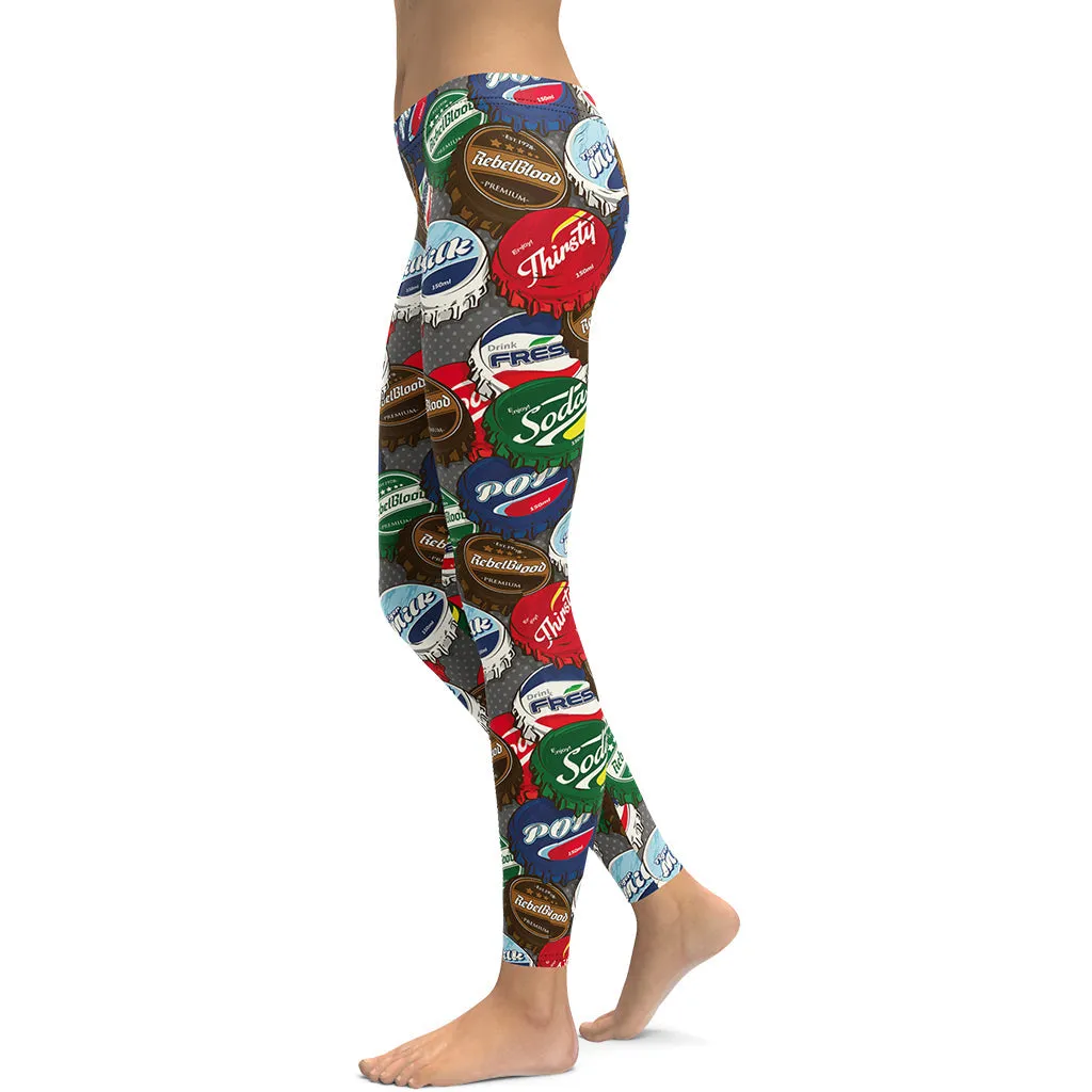 Bottle Caps Leggings