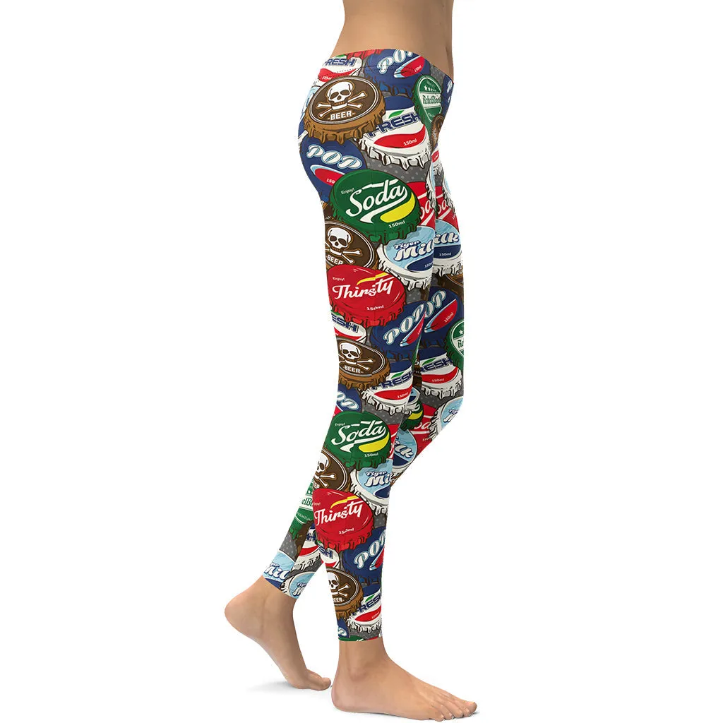 Bottle Caps Leggings