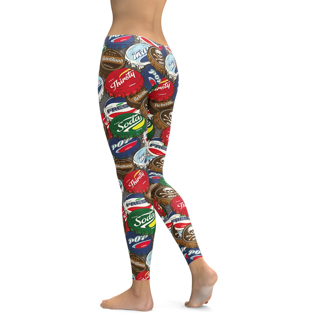 Bottle Caps Leggings