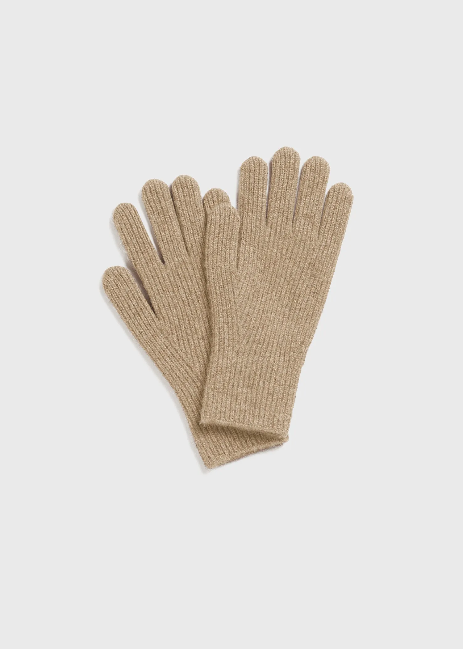 Cashmere gloves biscuit