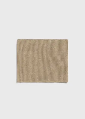 Cashmere neck warmer biscuit