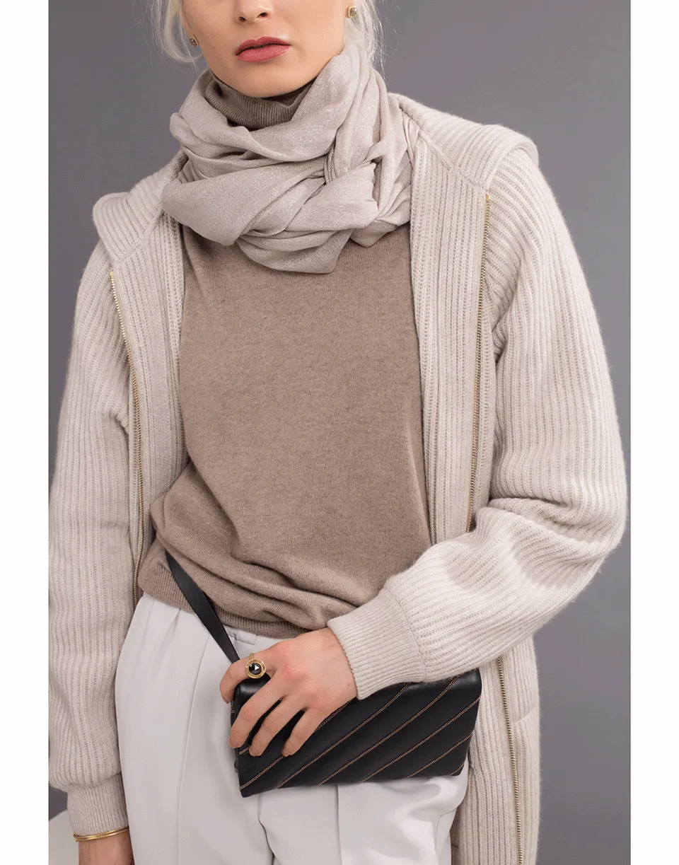 Cashmere Silk Lurex Scarf