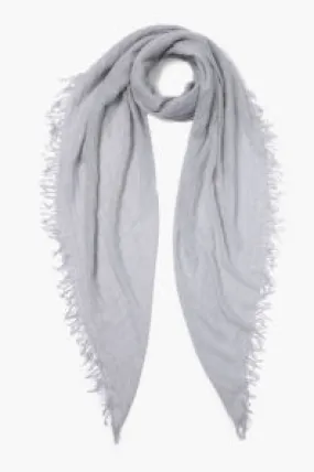 Chan Luu- Lurex Metallic- Cashmere and Silk Scarf- dawn blue