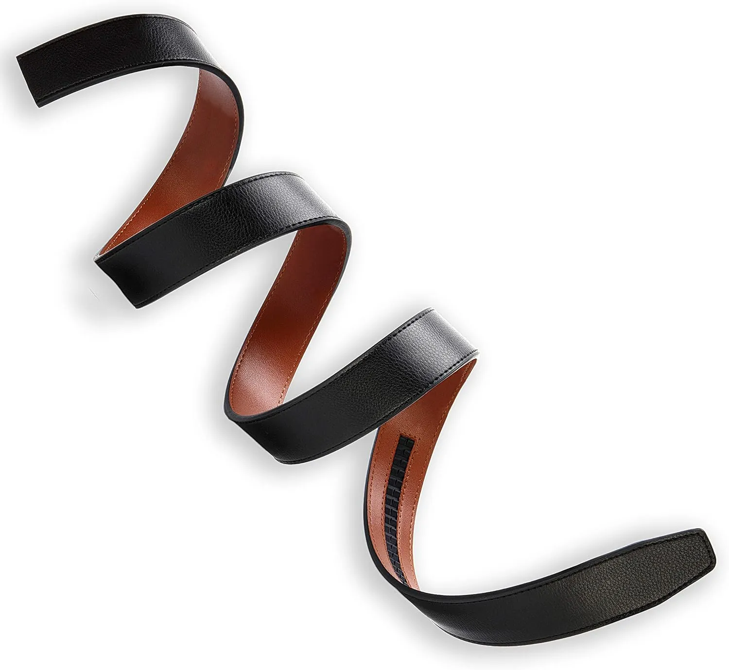 CHAOREN Ratchet Belt Replacement Strap 1 3/8, Leather Belt Strap for 40MM Slide Click Buckle
