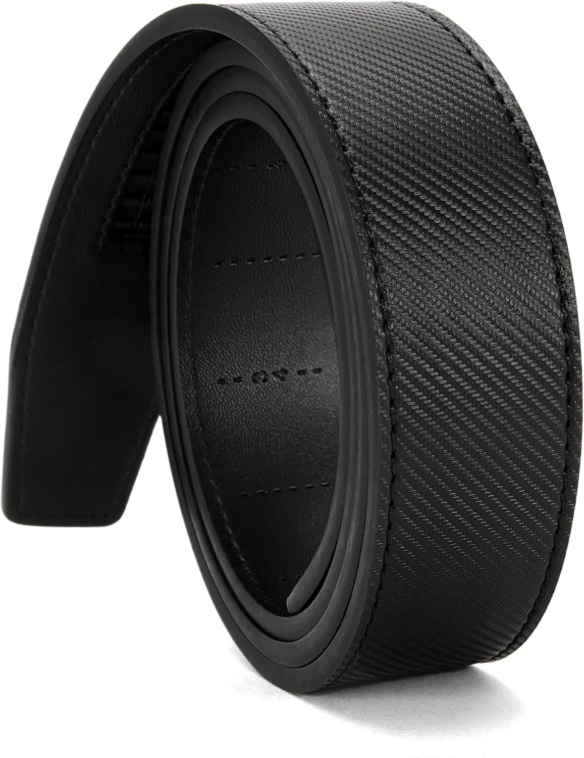 CHAOREN Ratchet Belt Replacement Strap 1 3/8, Leather Belt Strap for 40MM Slide Click Buckle