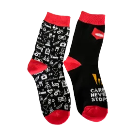 Children's Care Never Stops Patterned Socks