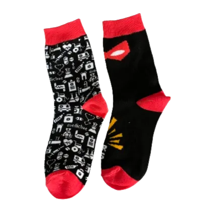Children's Care Never Stops Patterned Socks