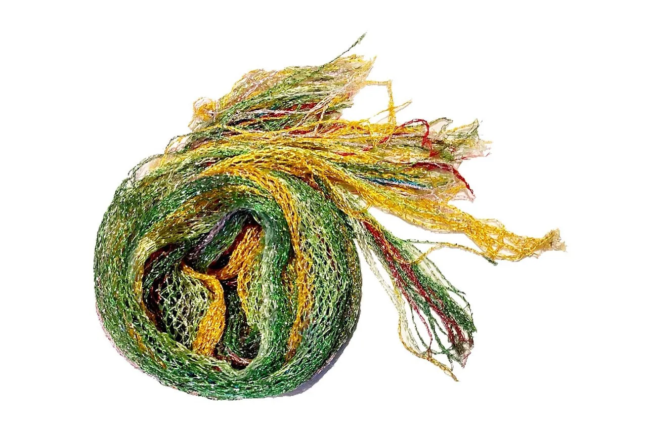 Colorful Spring Sequin Fringed Scarf