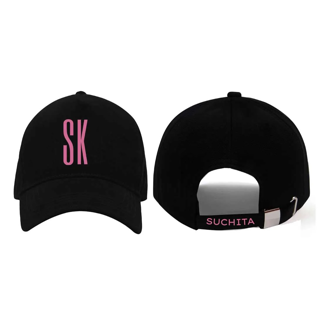 Custom Ladies Cap Black with Name