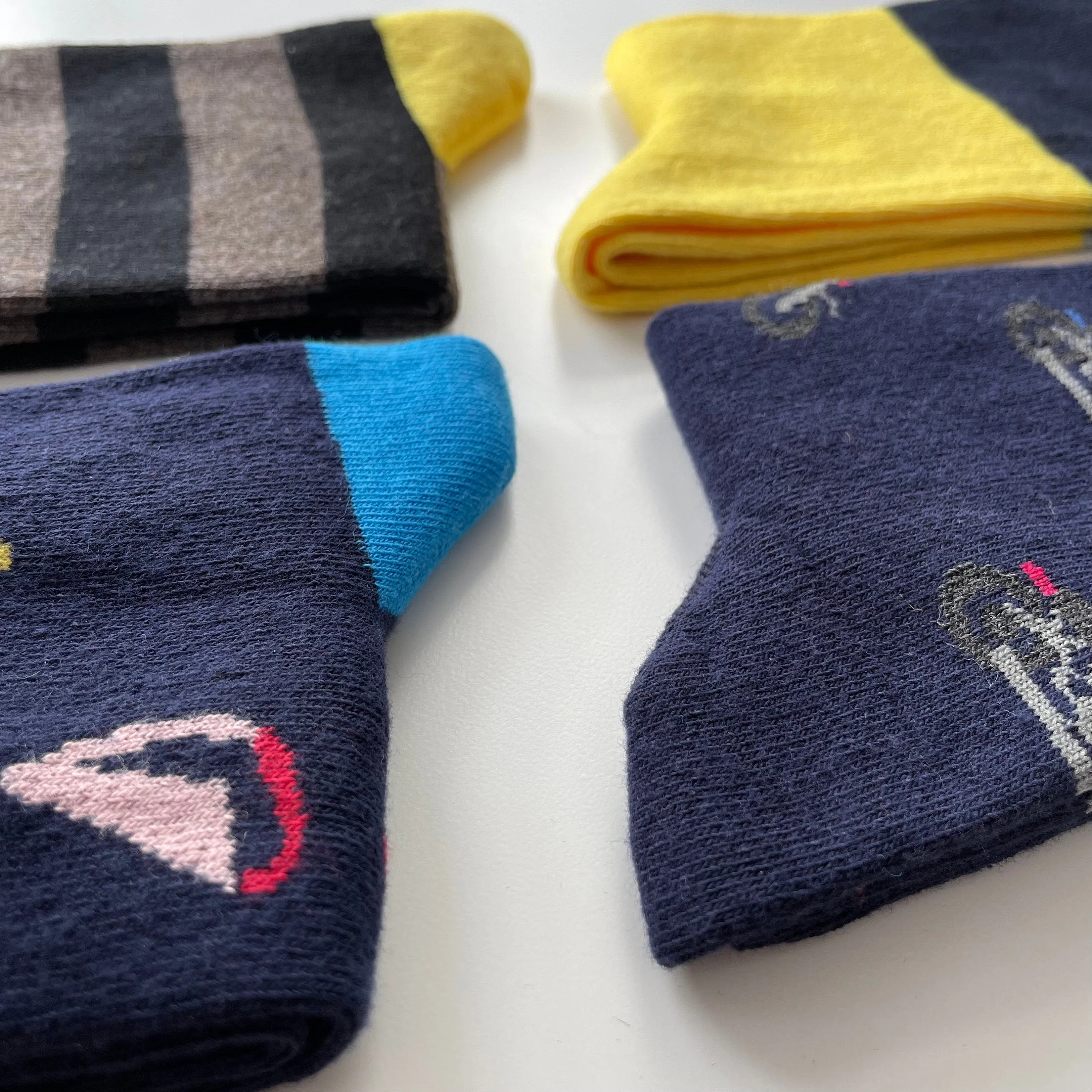 Custom Socks 4 Pair Gift for Him / Her Funny Pattern Wedding Socks , Cotton Unisex Socks Stylish Socks One Size , Groomsmen Socks Gift
