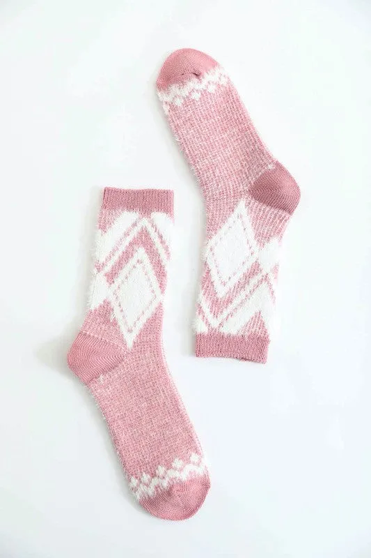 Diamond Patterned Socks