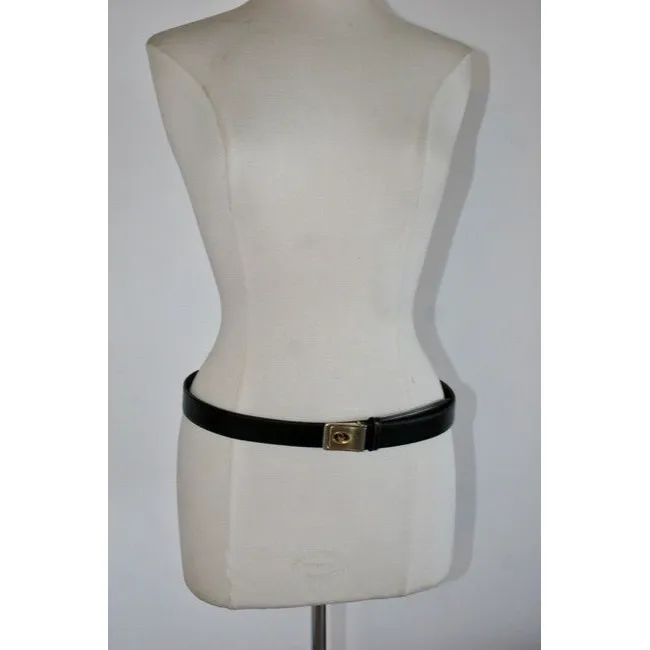 Dior Black & Brown Reversible Leather Belt