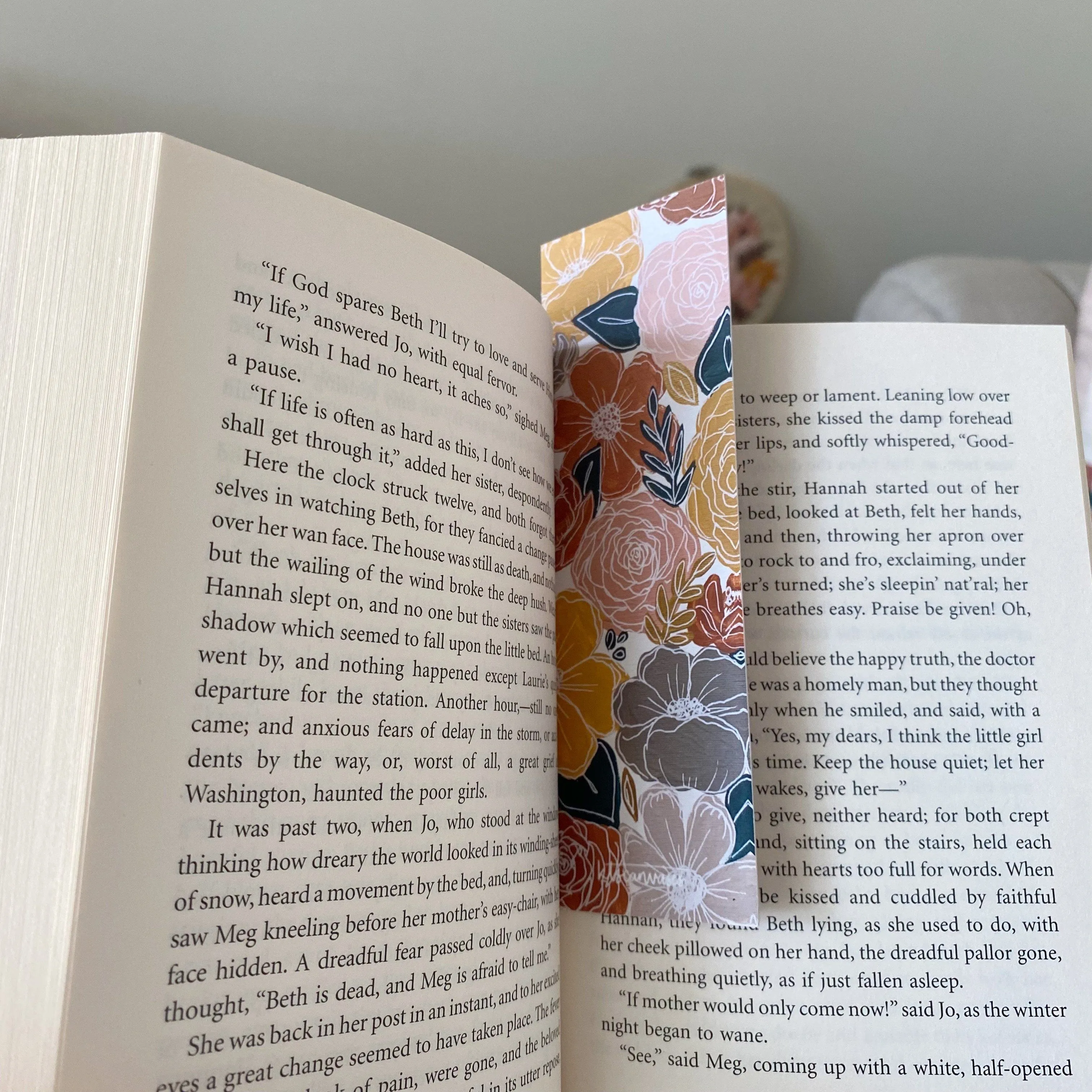 Earthy Florals Double Sided Bookmark
