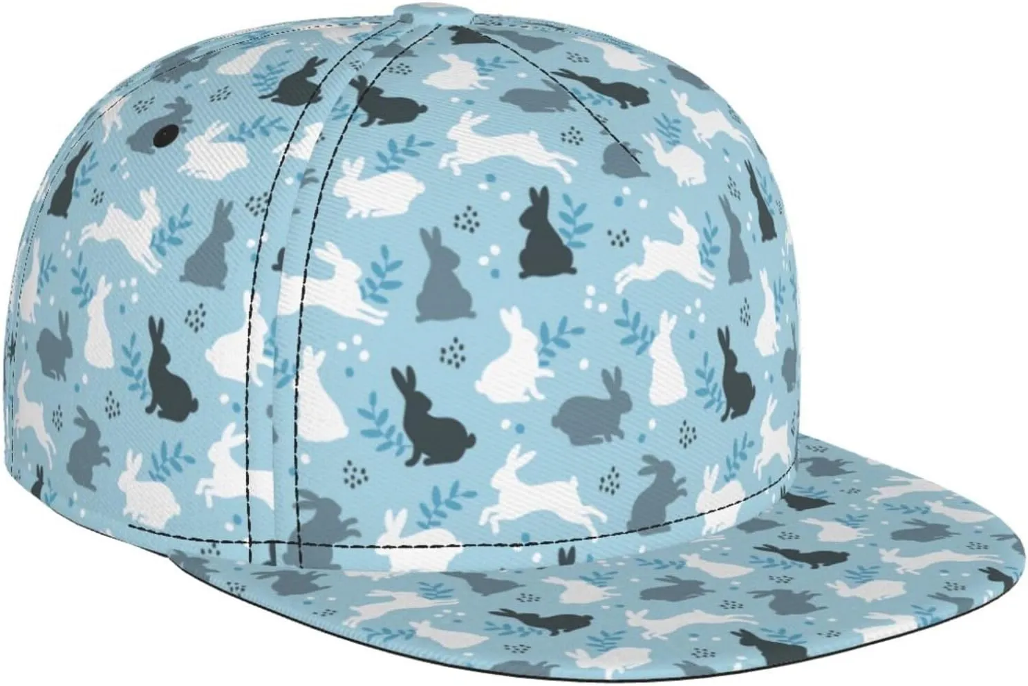 Easter Snapback Hat for Men Women, Easter Baseball Caps Adjustable Flat Brim Hip Hop Sun Hats Unisex