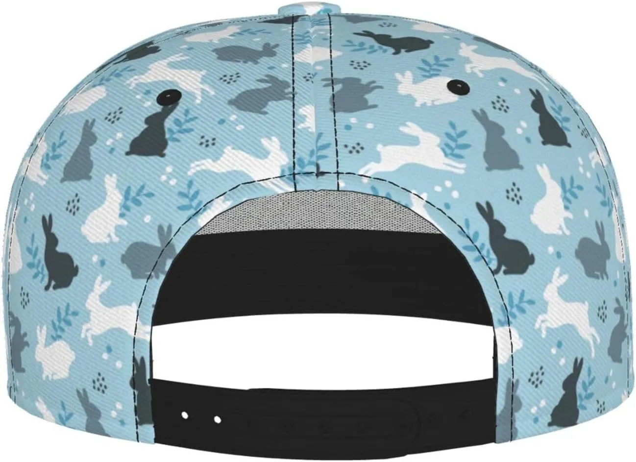Easter Snapback Hat for Men Women, Easter Baseball Caps Adjustable Flat Brim Hip Hop Sun Hats Unisex