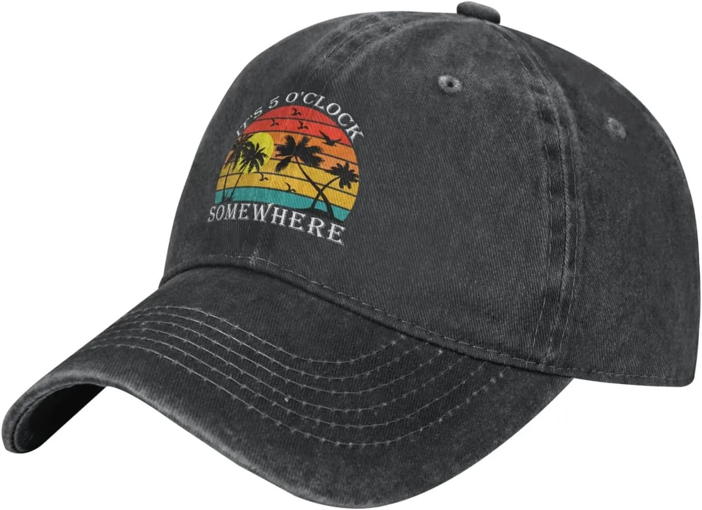 Embroidery Mountain Athletic Baseball Caps for Men Women, Adjustable Trucker Hat Cotton Girl Youth Unisex Adult