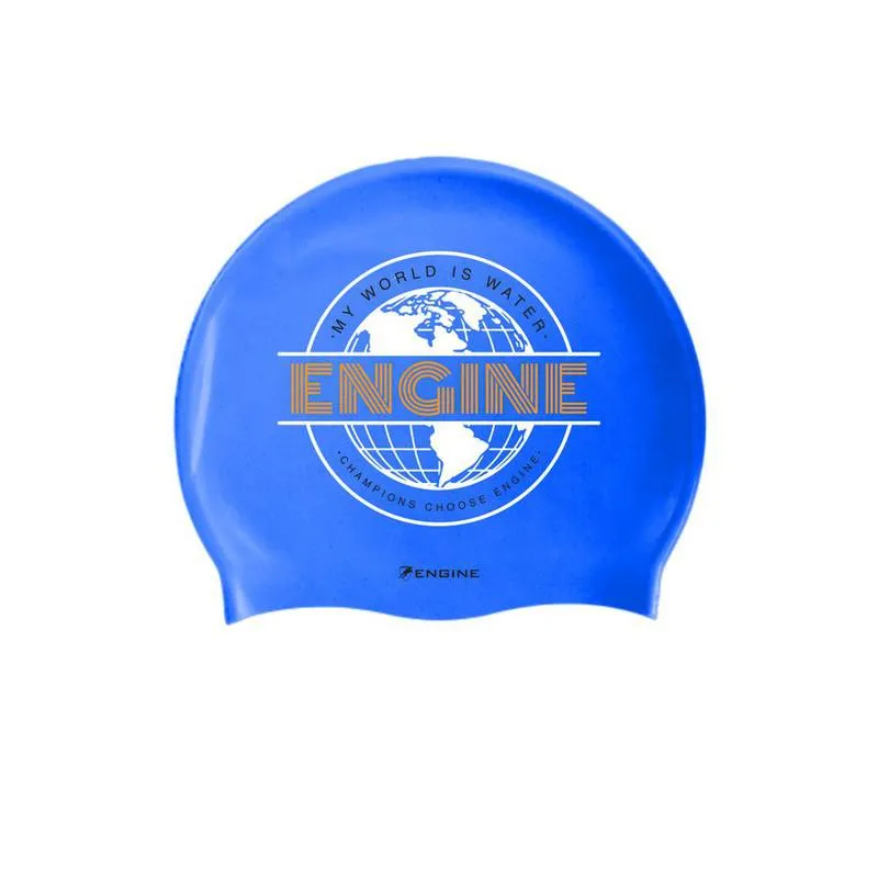 Engine Silicone Swim Cap - Global