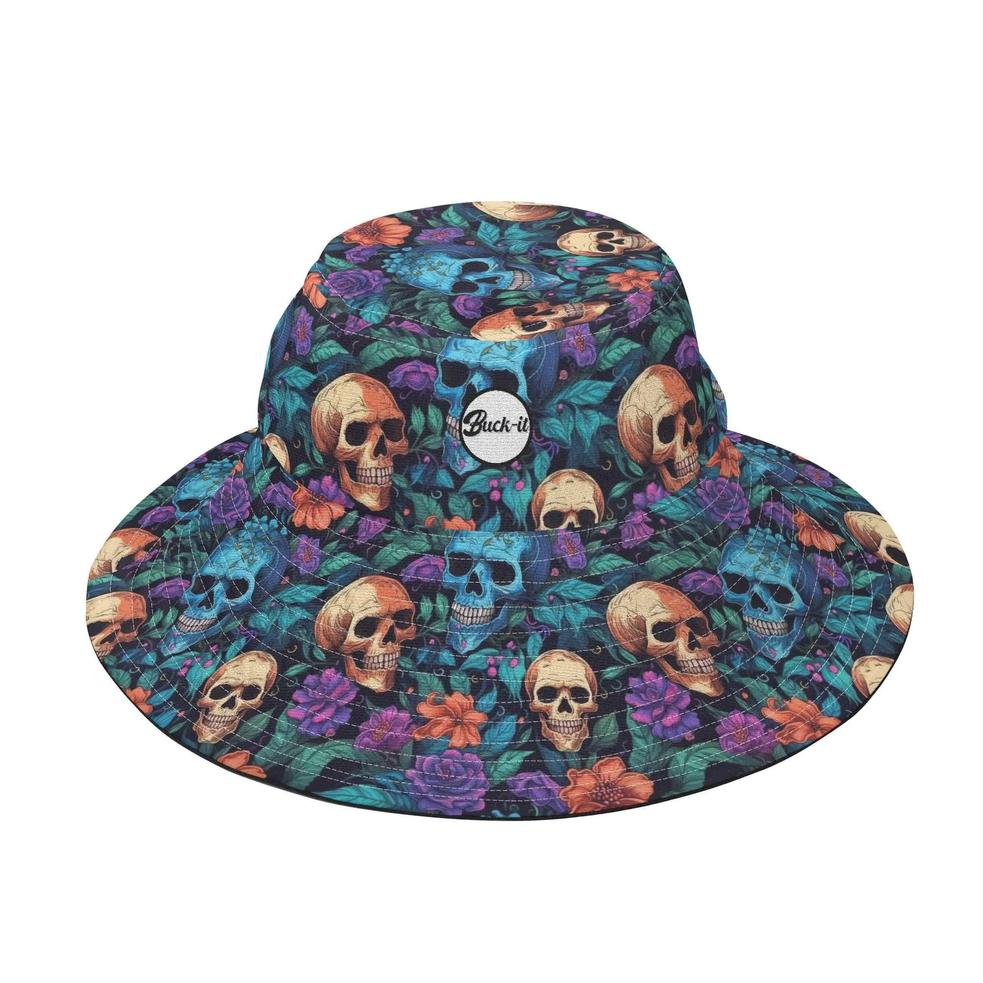Garden Skull Bucket Hat - Goth Style