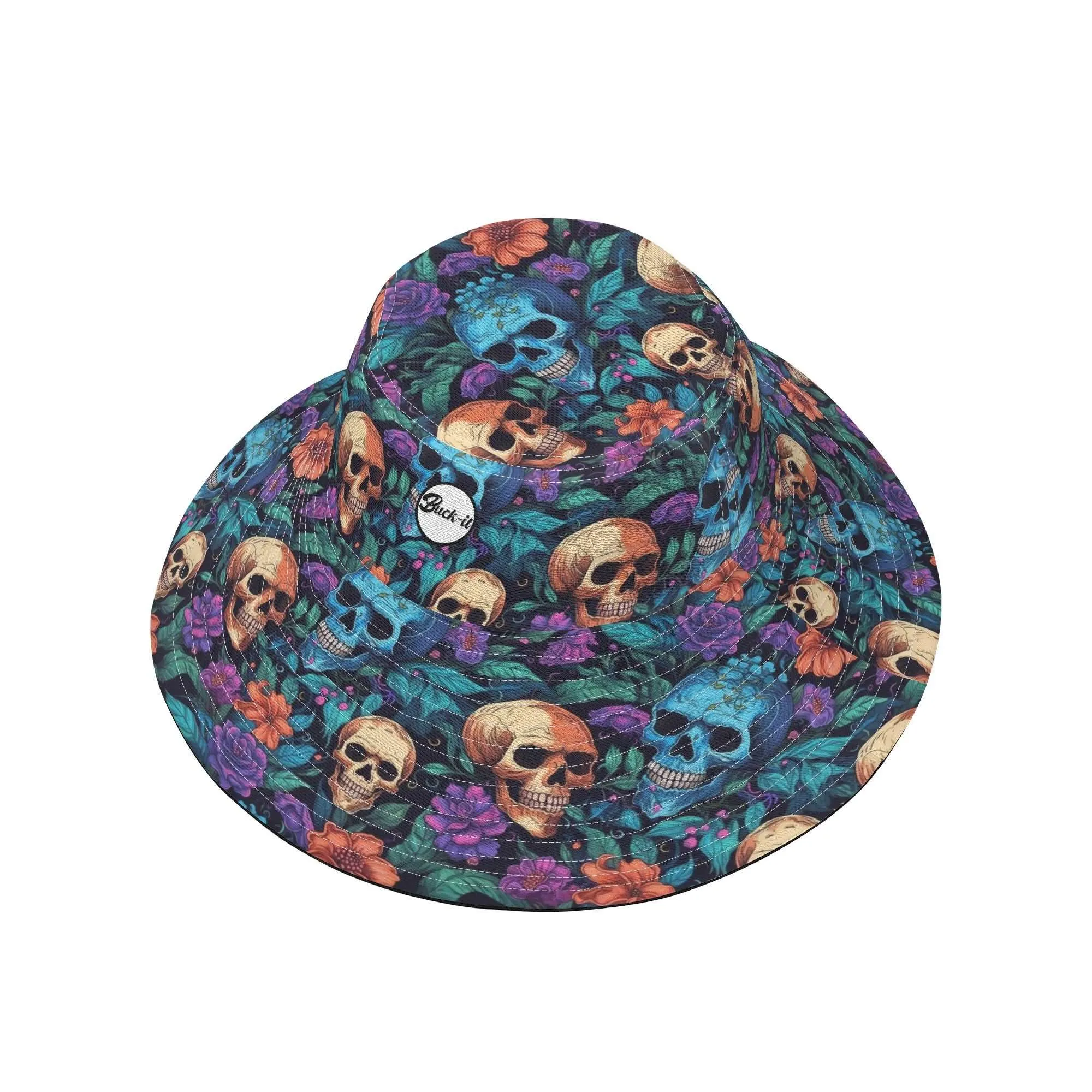 Garden Skull Bucket Hat - Goth Style