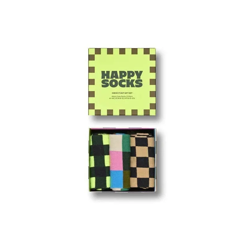 Happy Socks: Gift Set Check It Out 3pk ML
