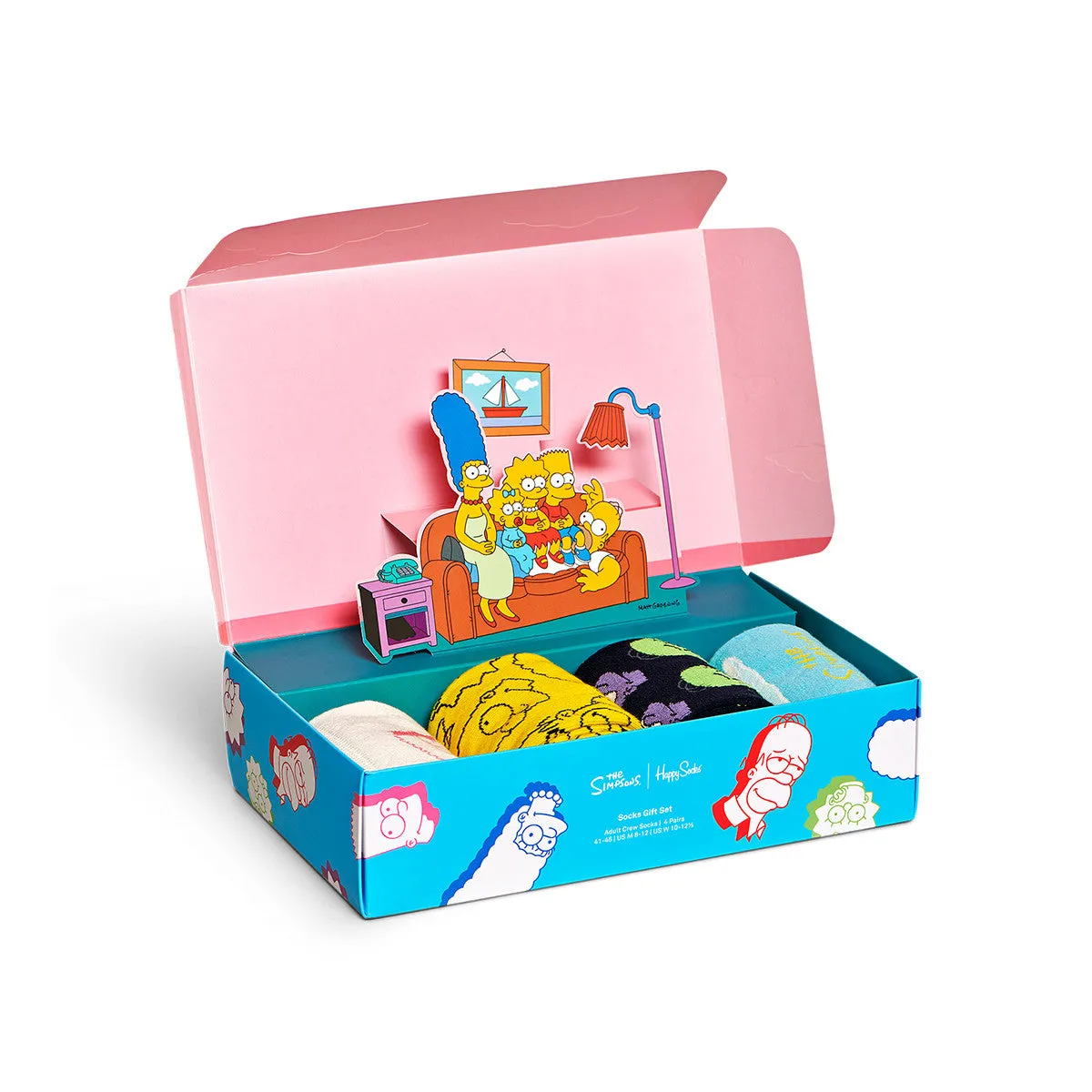 Happy Socks: Gift Set The Simpsons Clouds In The Sky 4pk