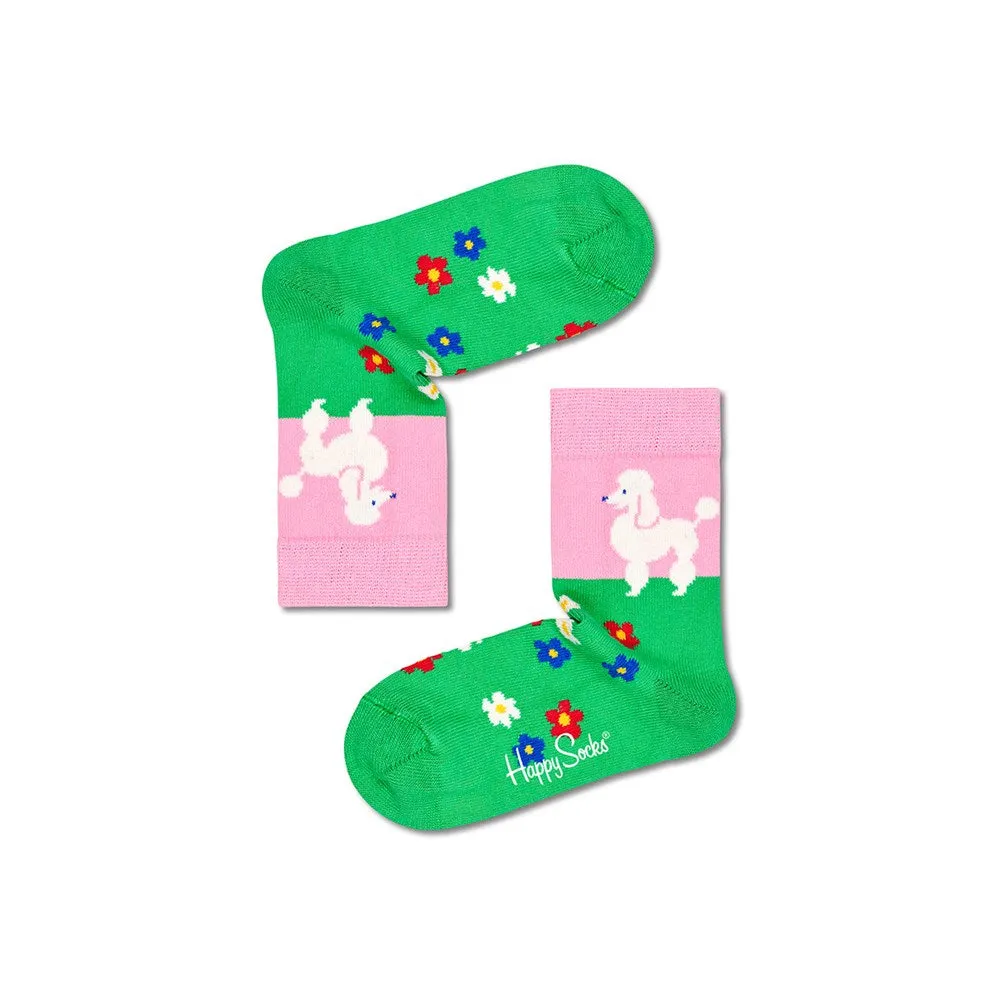 Happy Socks: Kids Poodle & Flowers