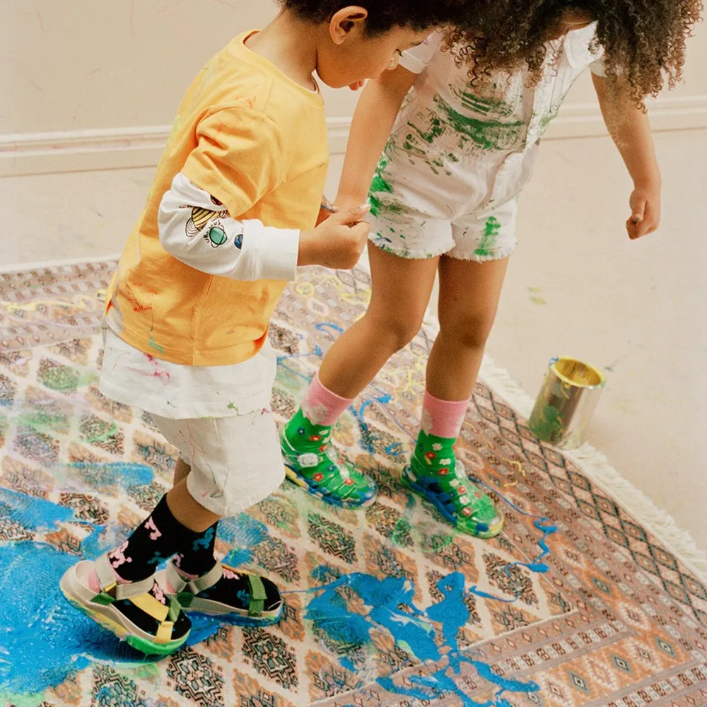 Happy Socks: Kids Poodle & Flowers
