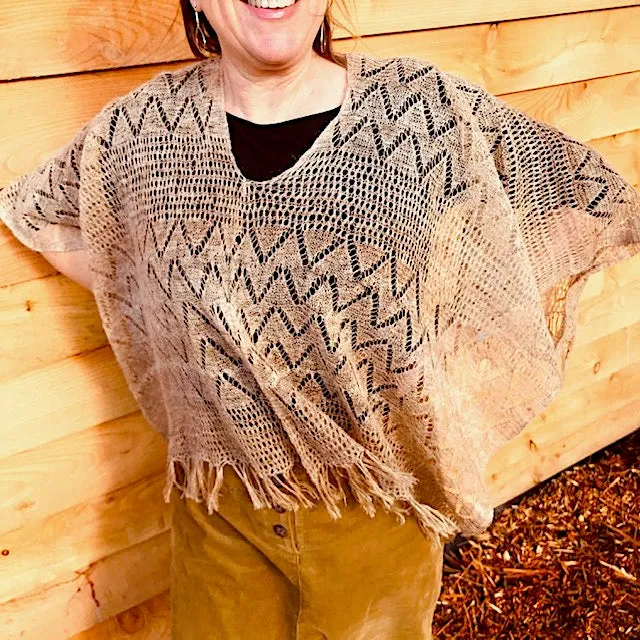 Himalayan Nettle Poncho 01