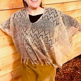 Himalayan Nettle Poncho 01
