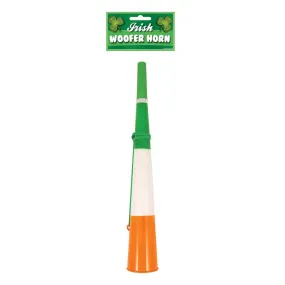 Irish Tricolour Woofer Horn with Green String | 38cm